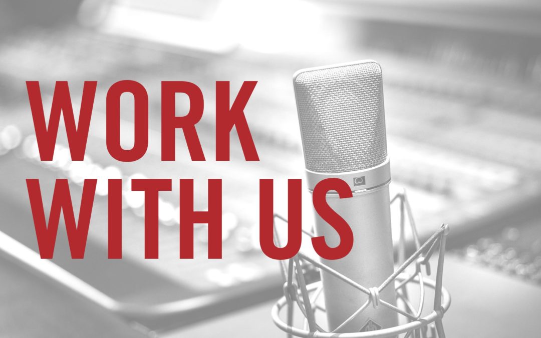 Job opportunities: Audio Editor and Project Coordinator
